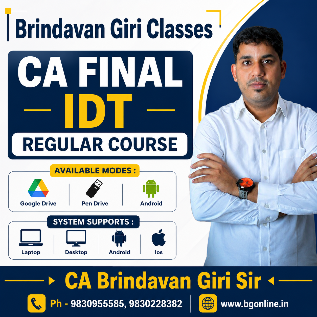 CA Final IDT (Regular Batch) for Nov26 Exams